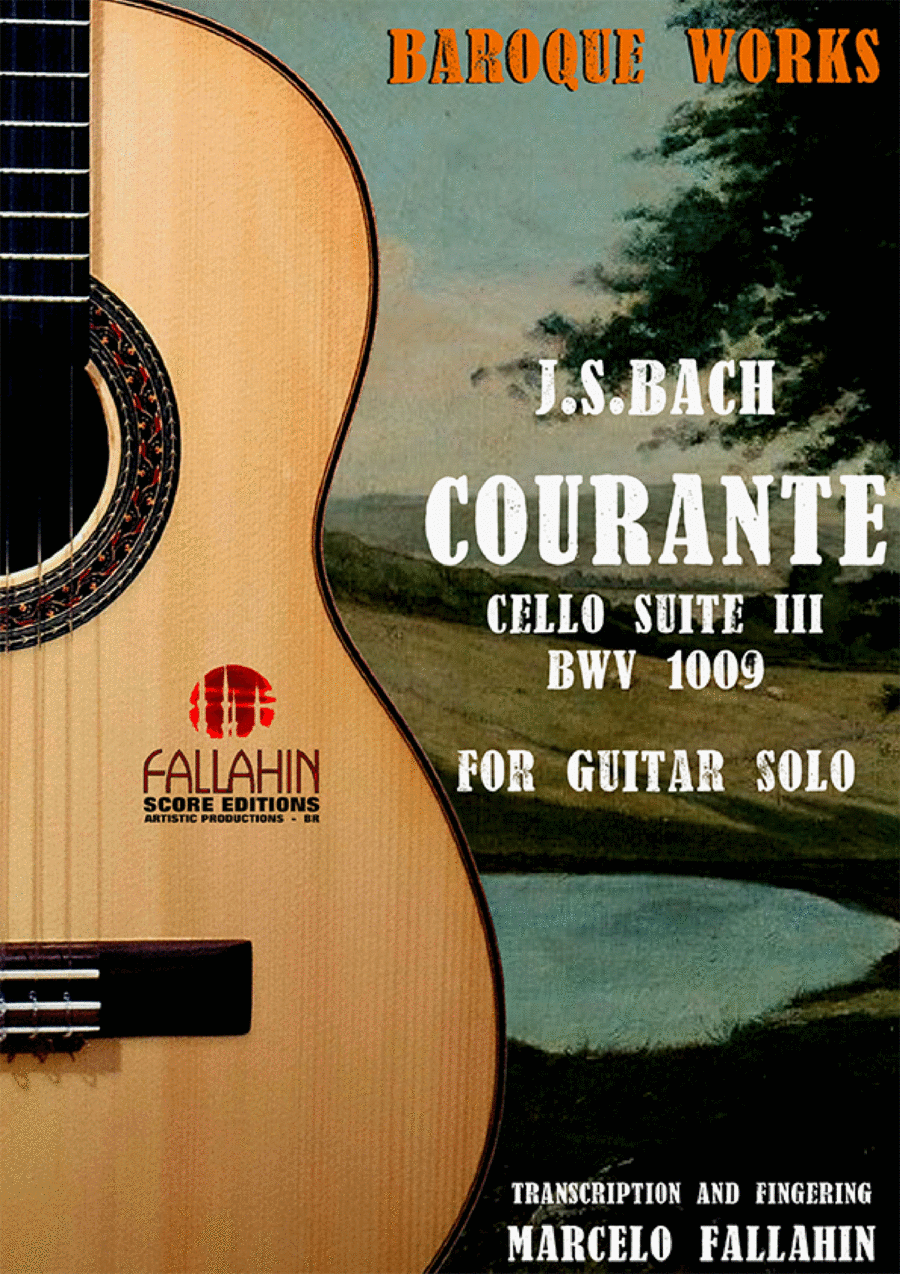 COURANTE - CELLO SUITE (BWV 1009) - J.S.BACH - FOR GUITAR SOLO COURANTE - CELLO SUITE (BWV 1009) - J.S.BACH - FOR GUITAR SOLO Acoustic Guitar scores gallery preview page 1