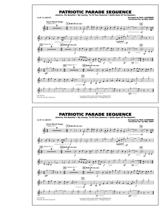 Book cover for Patriotic Parade Sequence - 1st Bb Clarinet