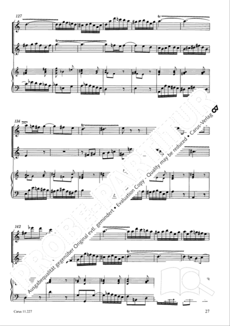 Concerto a tre in C Concerto a tre in C Recorder scores gallery preview page 28