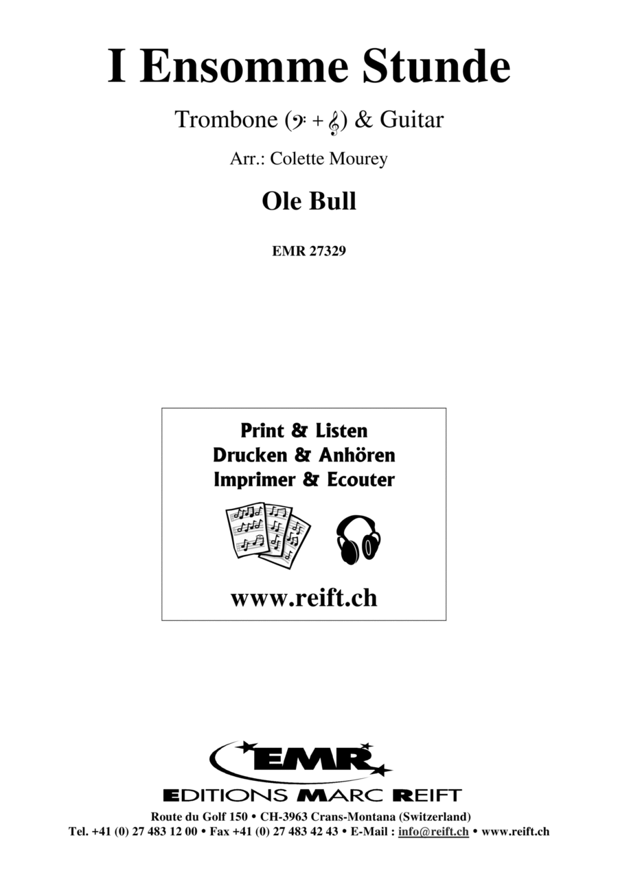 I Ensomme Stunde Trombone scores gallery preview page 1