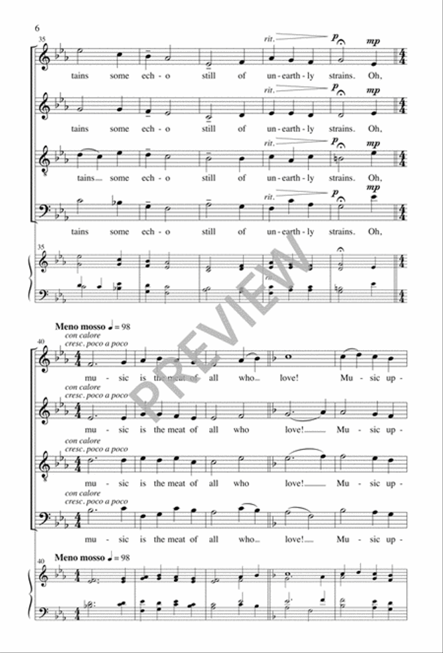 Remembered Music Remembered Music 4-Part scores gallery preview page 7