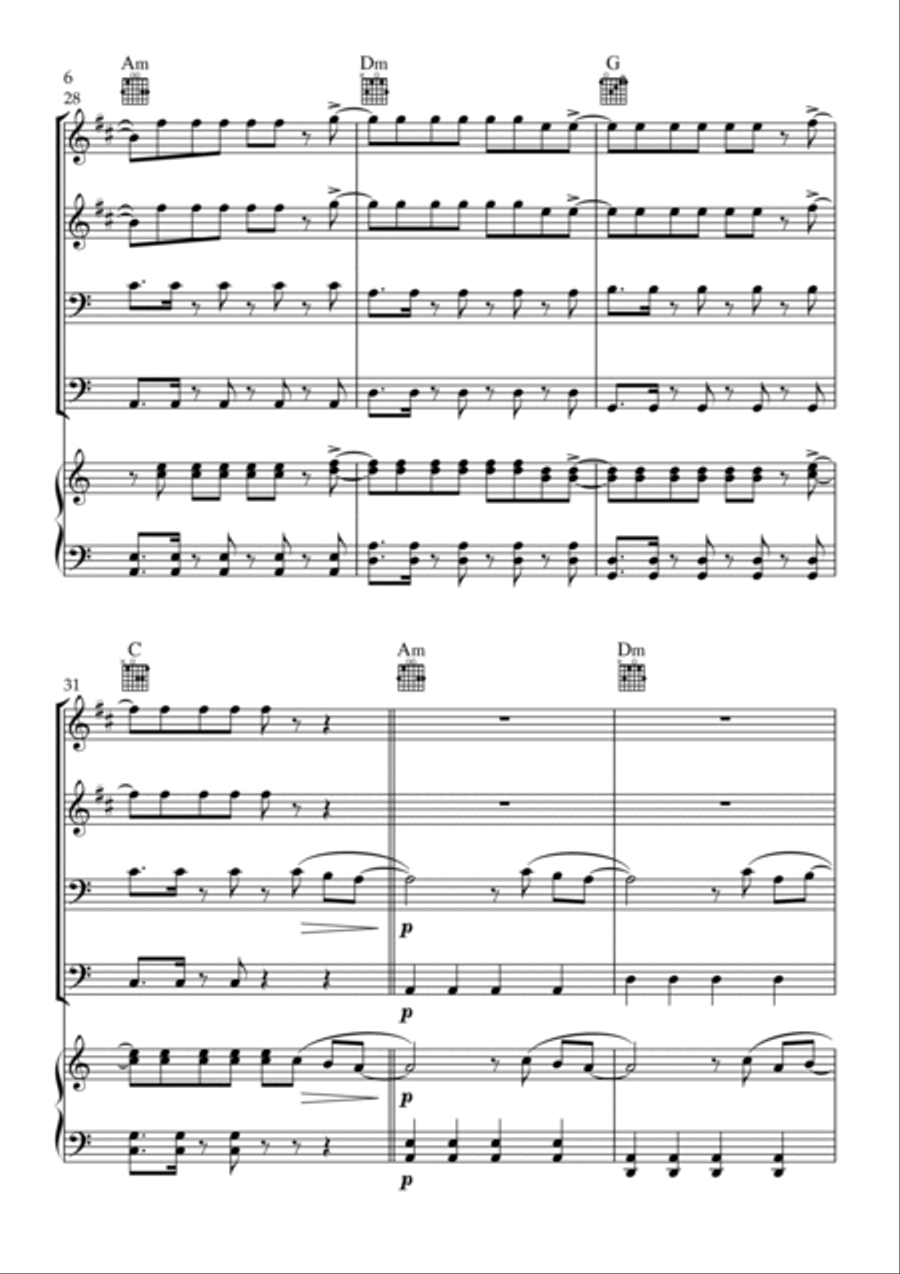Flowers Trombone scores gallery preview page 6