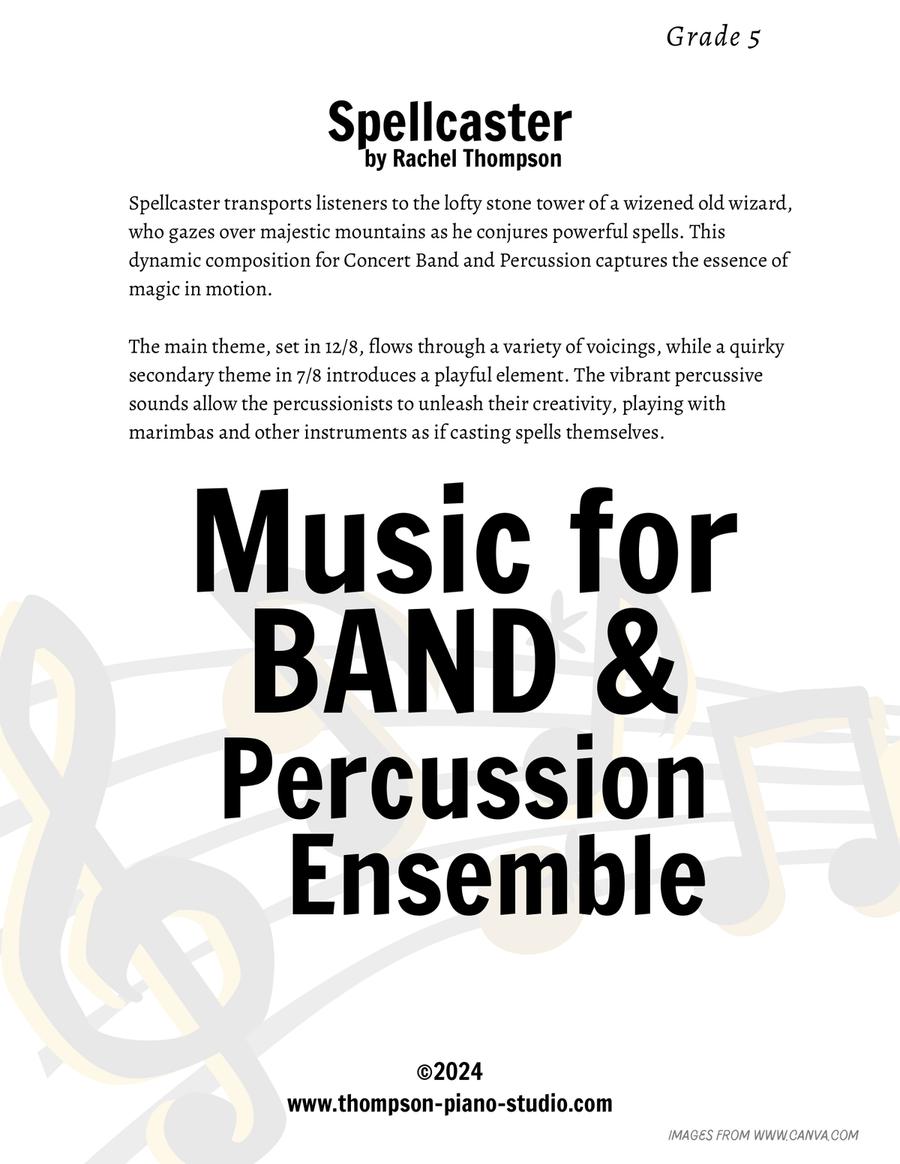 Spellcaster Concert Band scores gallery preview page 1