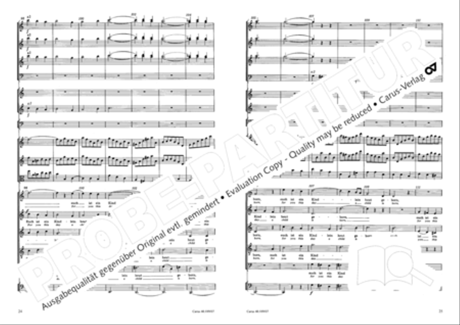 From heav'n on high (Vom Himmel hoch) SSATB scores gallery preview page 14