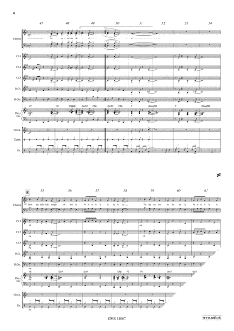 Christmas Glory Christmas Glory Clarinet Quartet scores gallery preview page 7