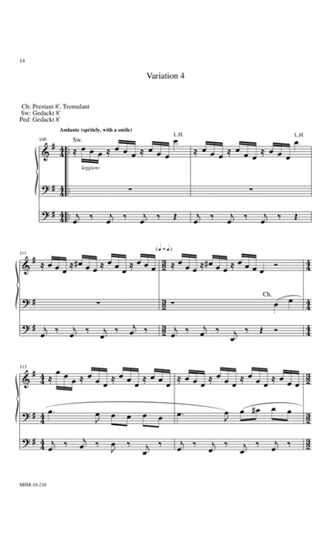 Morning Star, O Cheering Sight! Theme and Variation for Organ on Morgenstern image number null