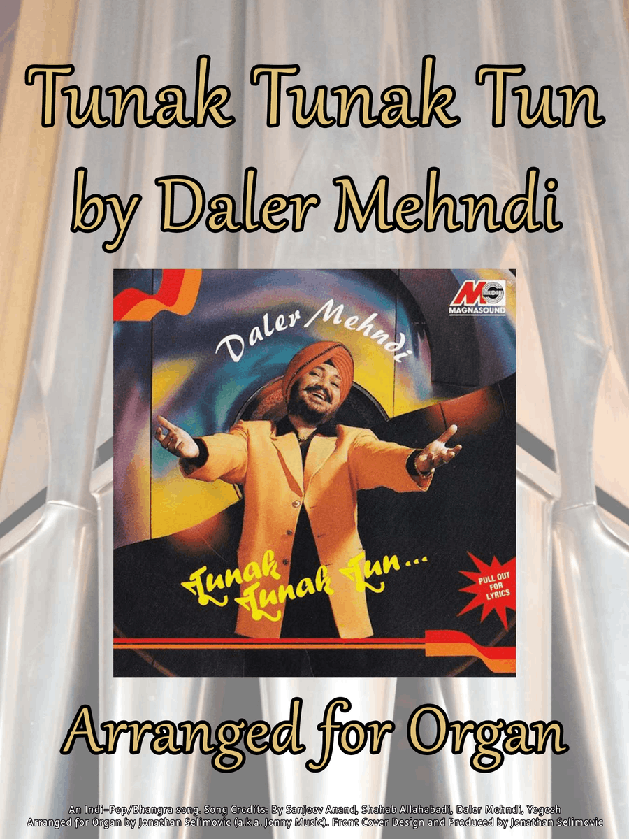 Tunak Tunak Tun Organ Solo scores gallery preview page 1