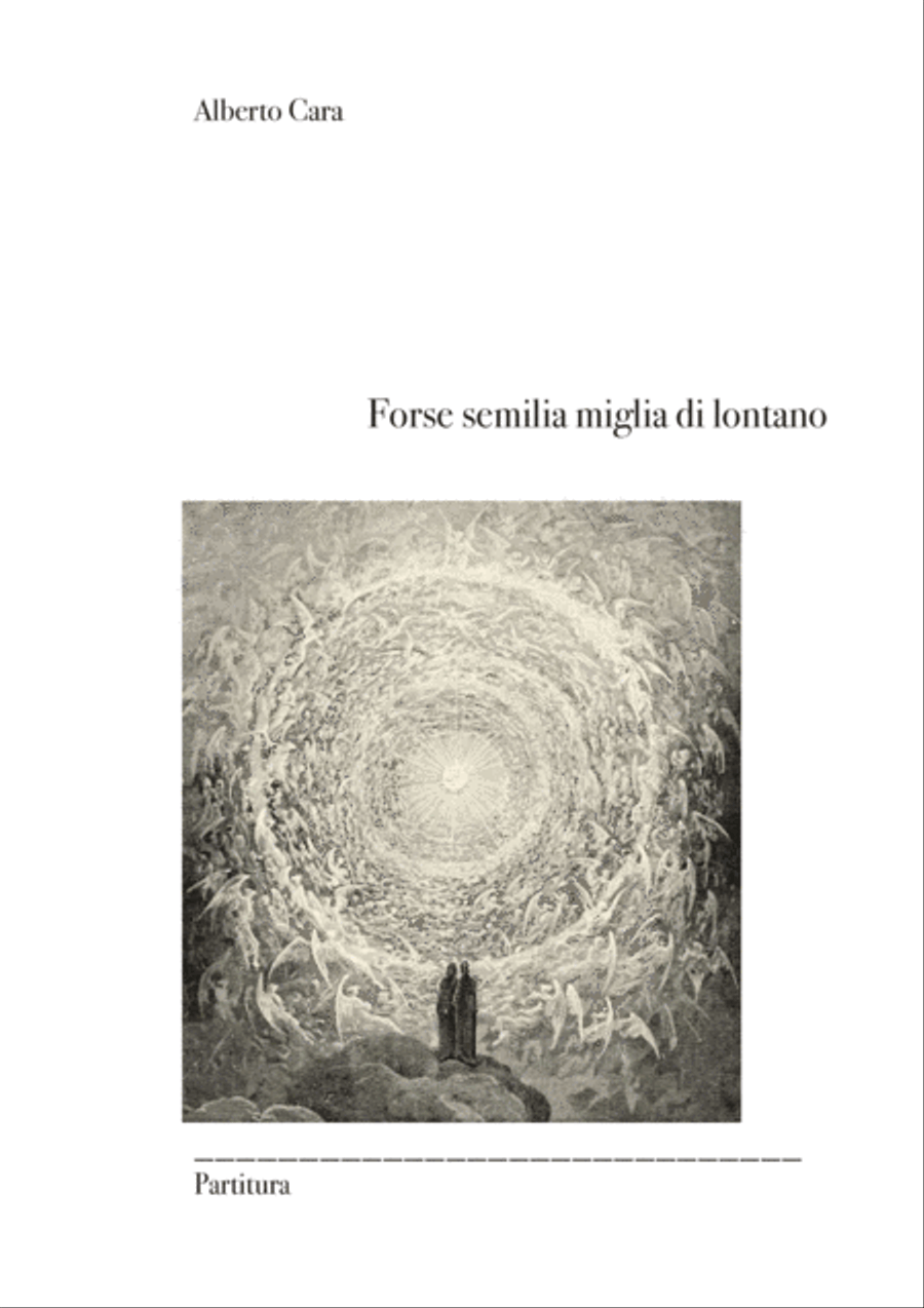 Alberto Cara: FORSE SEMILIA MIGLIA DI LONTANO (ES-21-099) - Score Only Chamber Orchestra scores gallery preview page 3
