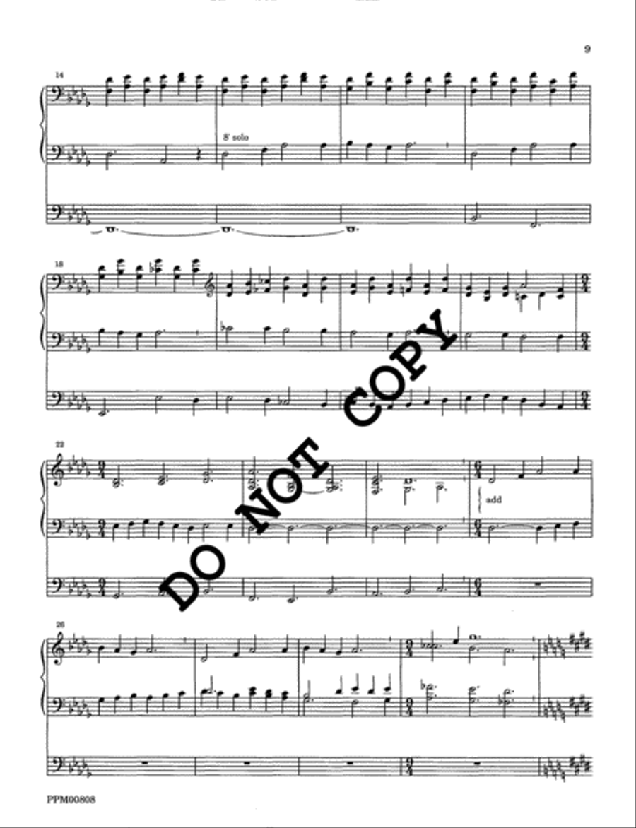 I Sing the Almighty Power of God: Organ Voluntaries on the Hymn Tunes of Ralph Vaughan Williams Volume I Organ scores gallery preview page 10