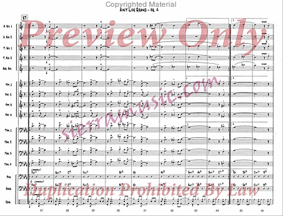 Ain't Life Grand Ain't Life Grand Big Band scores gallery preview page 5