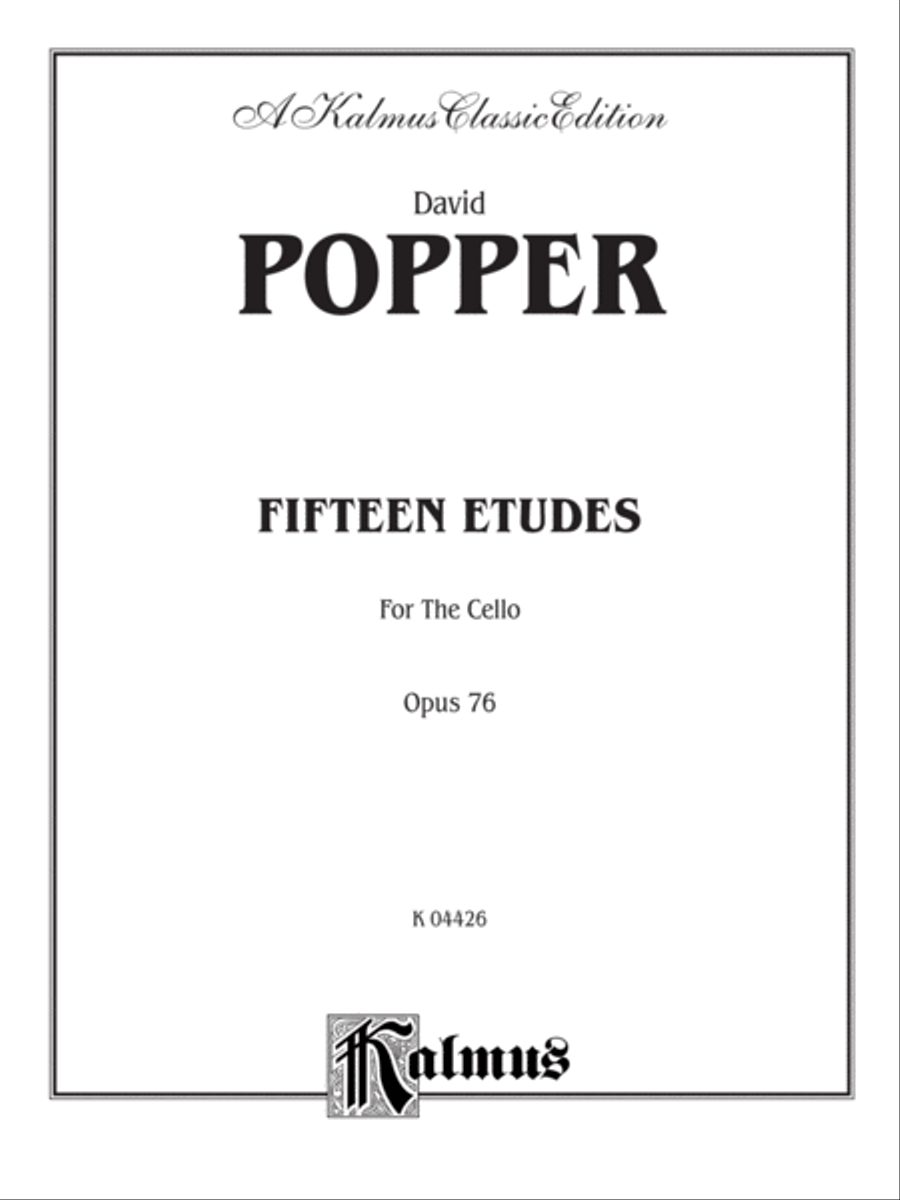 Fifteen Etudes for Cello, Op. 76 Cello scores gallery preview page 2