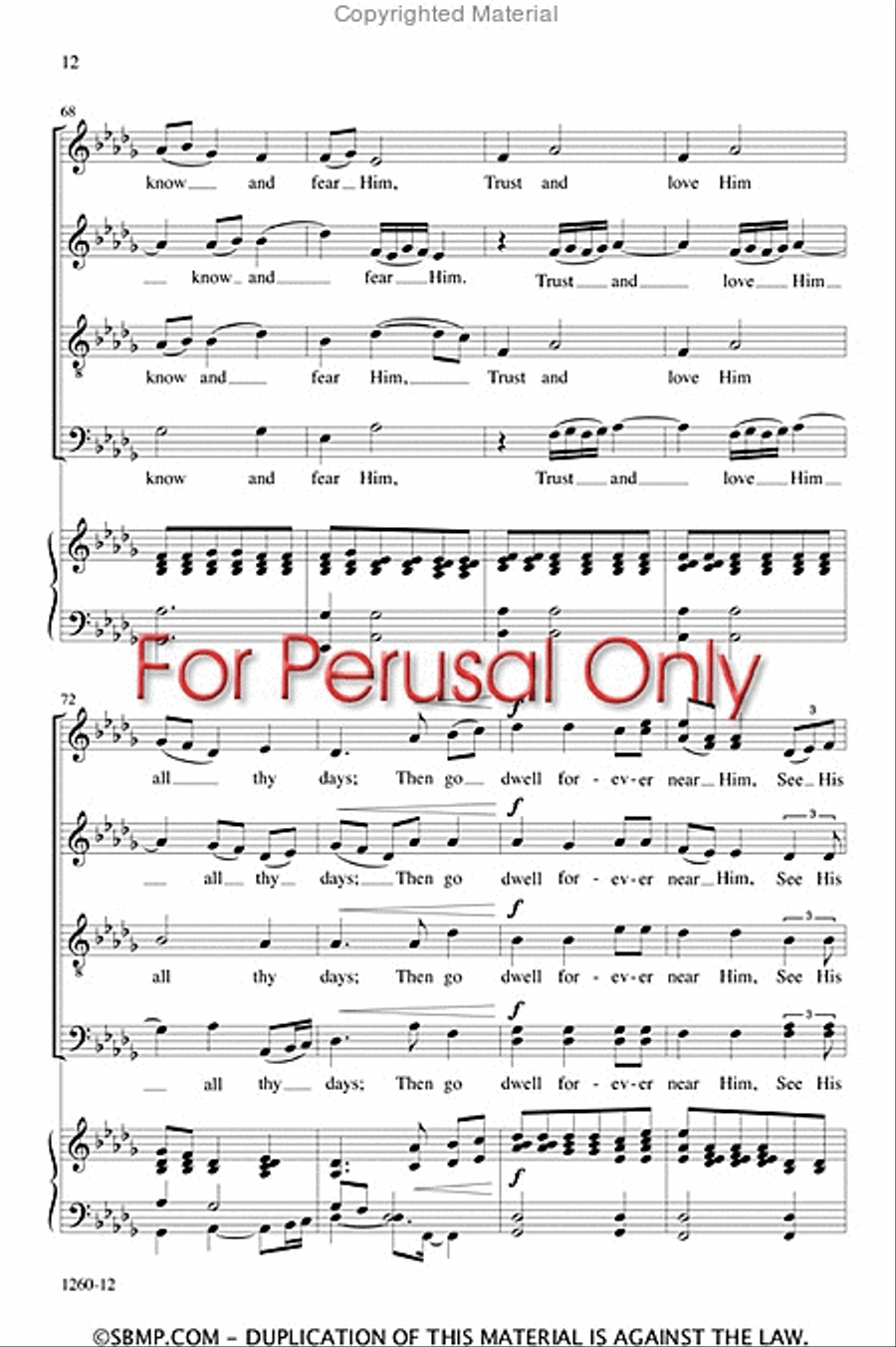 Cradle Hymn - SATB Octavo 4-Part scores gallery preview page 11