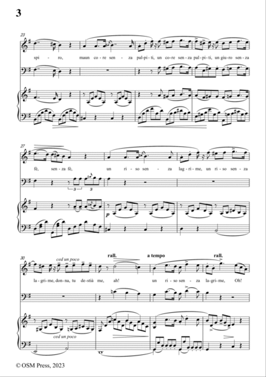 Donizetti-L'amor funesto,for Voice,Cello and Piano String Orchestra scores gallery preview page 4