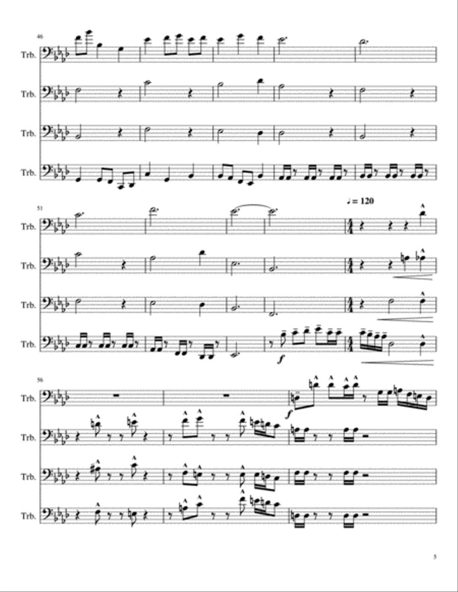 32-Bit Pixel 32-Bit Pixel Brass Ensemble scores gallery preview page 5