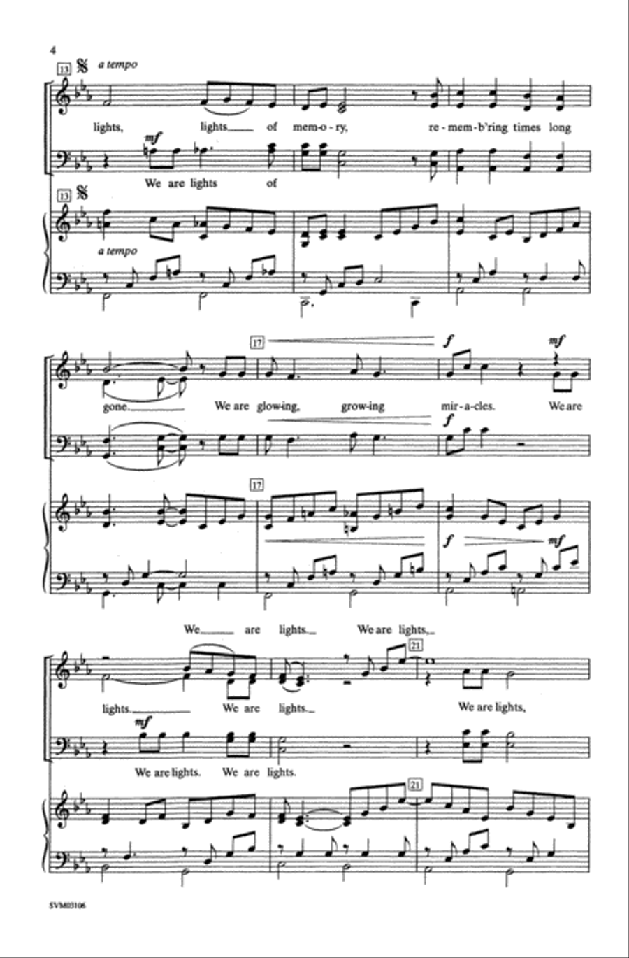 We Are Lights (The Chanukah Song) Choir scores gallery preview page 3