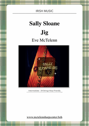 Book cover for Sally Sloane Jig - intermediate & 34 String Harp | McTelenn Harp Center