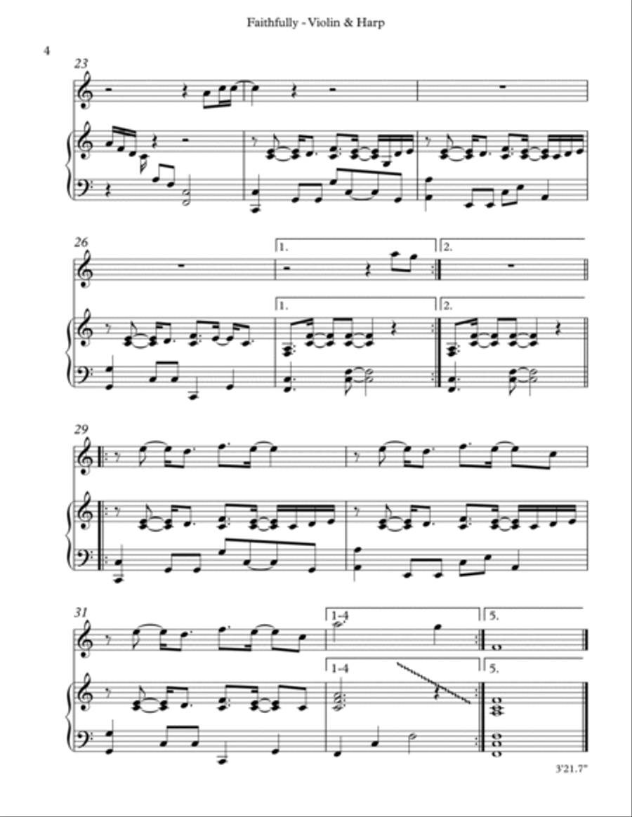 Faithfully String Duet scores gallery preview page 4