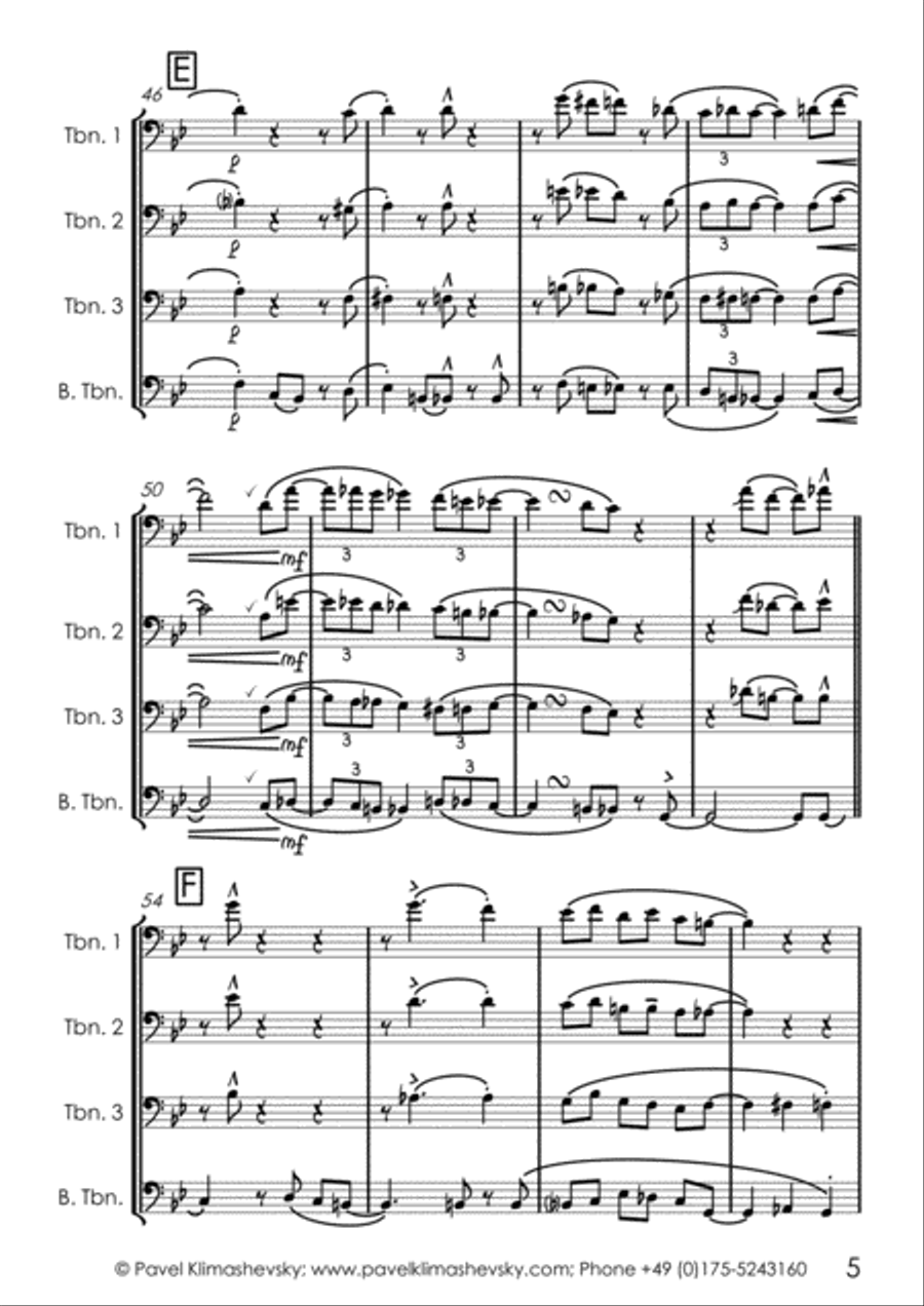 Bye Bye Blackbird Brass Ensemble scores gallery preview page 5