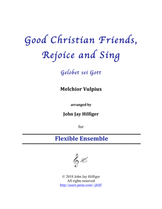 Book cover for Good Christian Friends, Rejoice and Sing