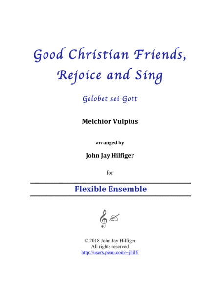 Good Christian Friends, Rejoice and Sing image number null