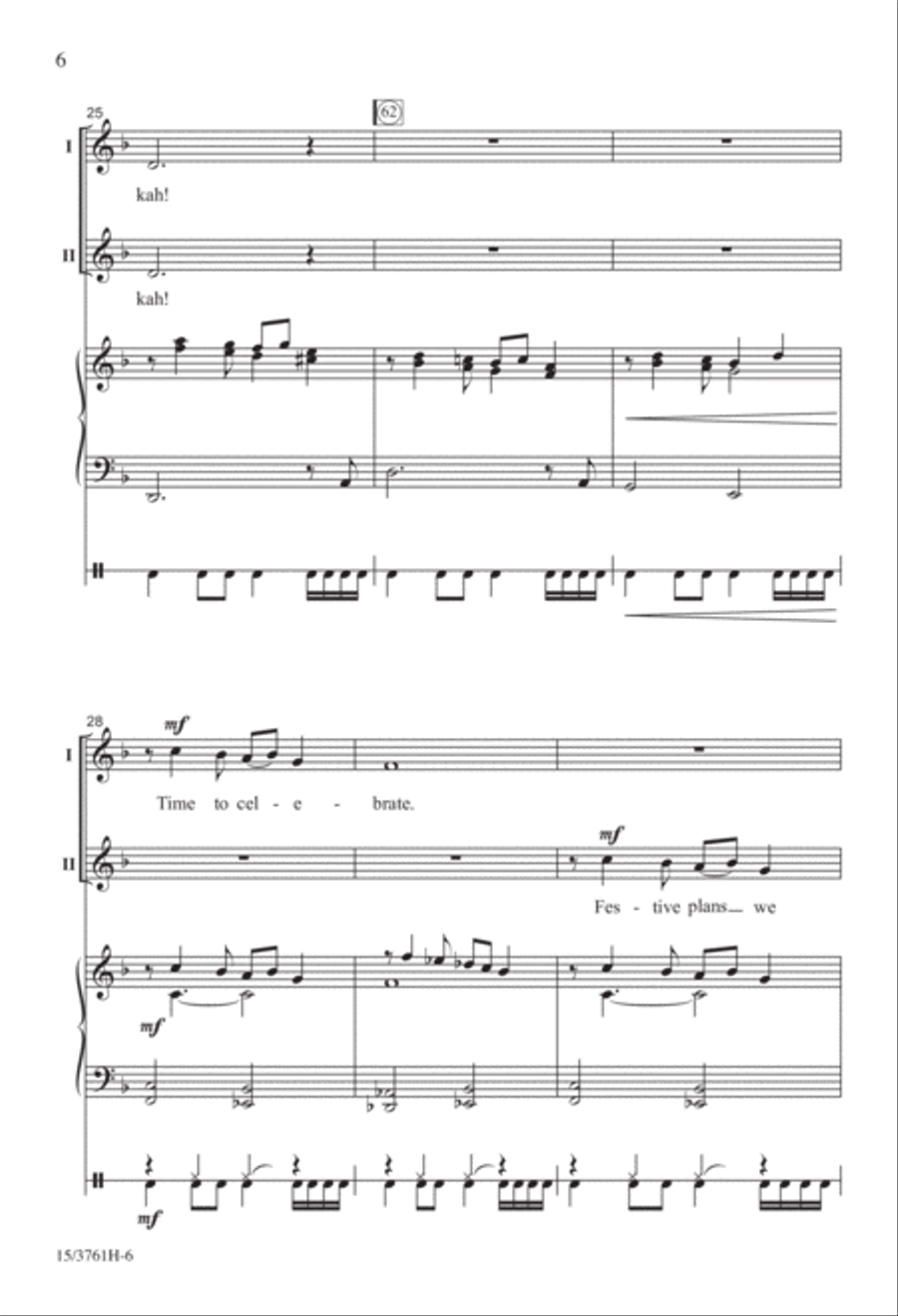 Welcome, Hanukkah! Welcome, Hanukkah! 2-Part scores gallery preview page 6