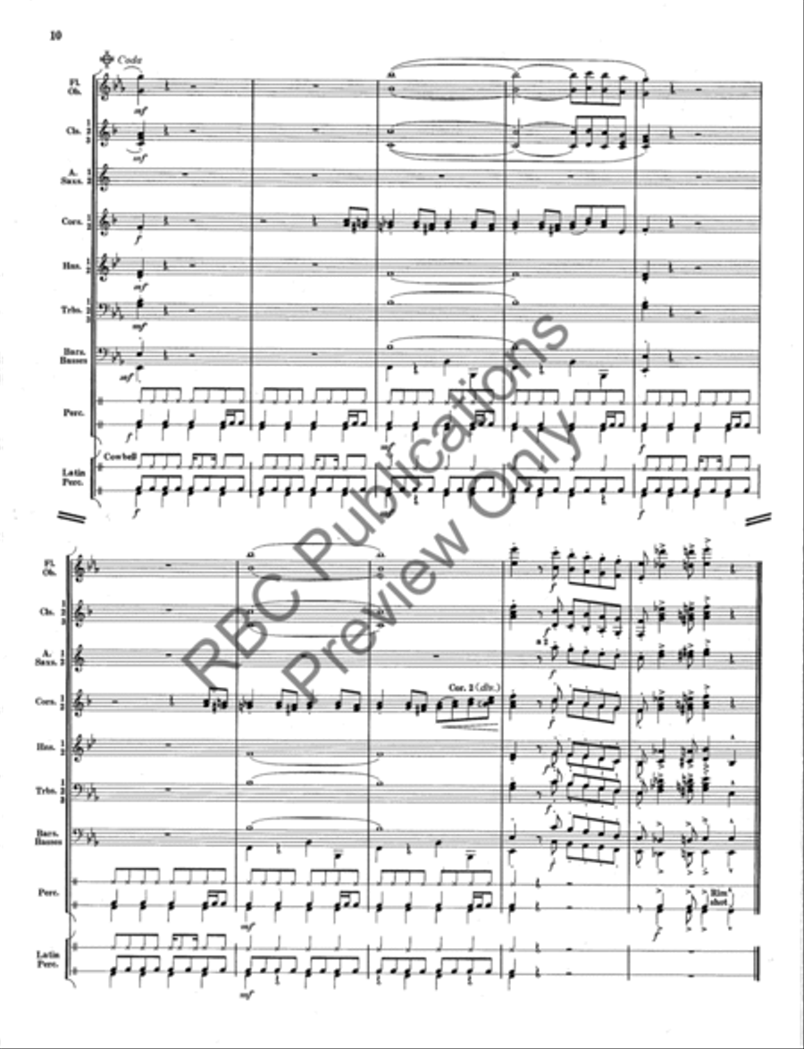 Wah Wah Juarez Concert Band scores gallery preview page 10