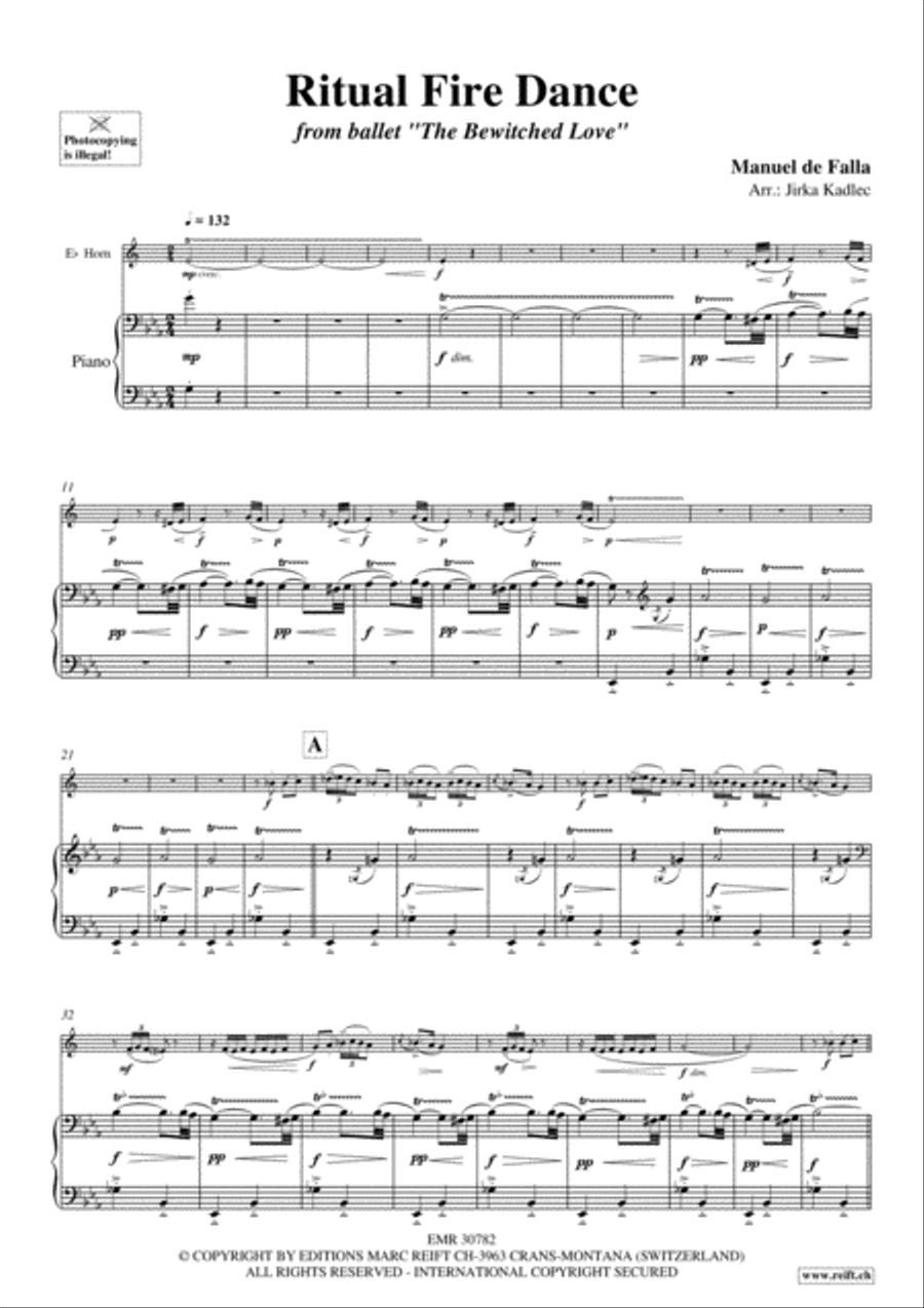 Ritual Fire Dance Horn scores gallery preview page 5