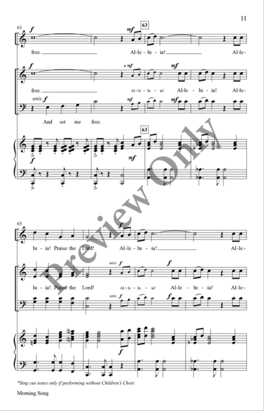 Morning Song 4-Part scores gallery preview page 10