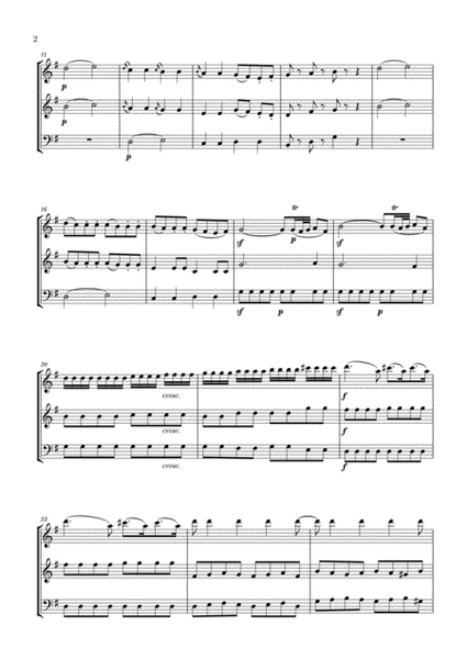 Eine Kleine Nachtmusik for Flute, Oboe and Bassoon image number null