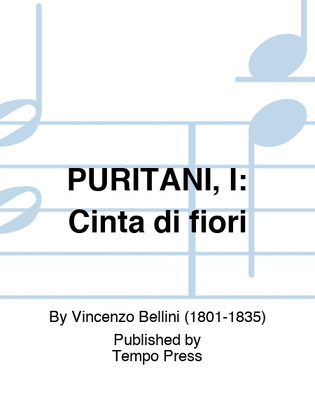 Book cover for PURITANI, I: Cinta di fiori