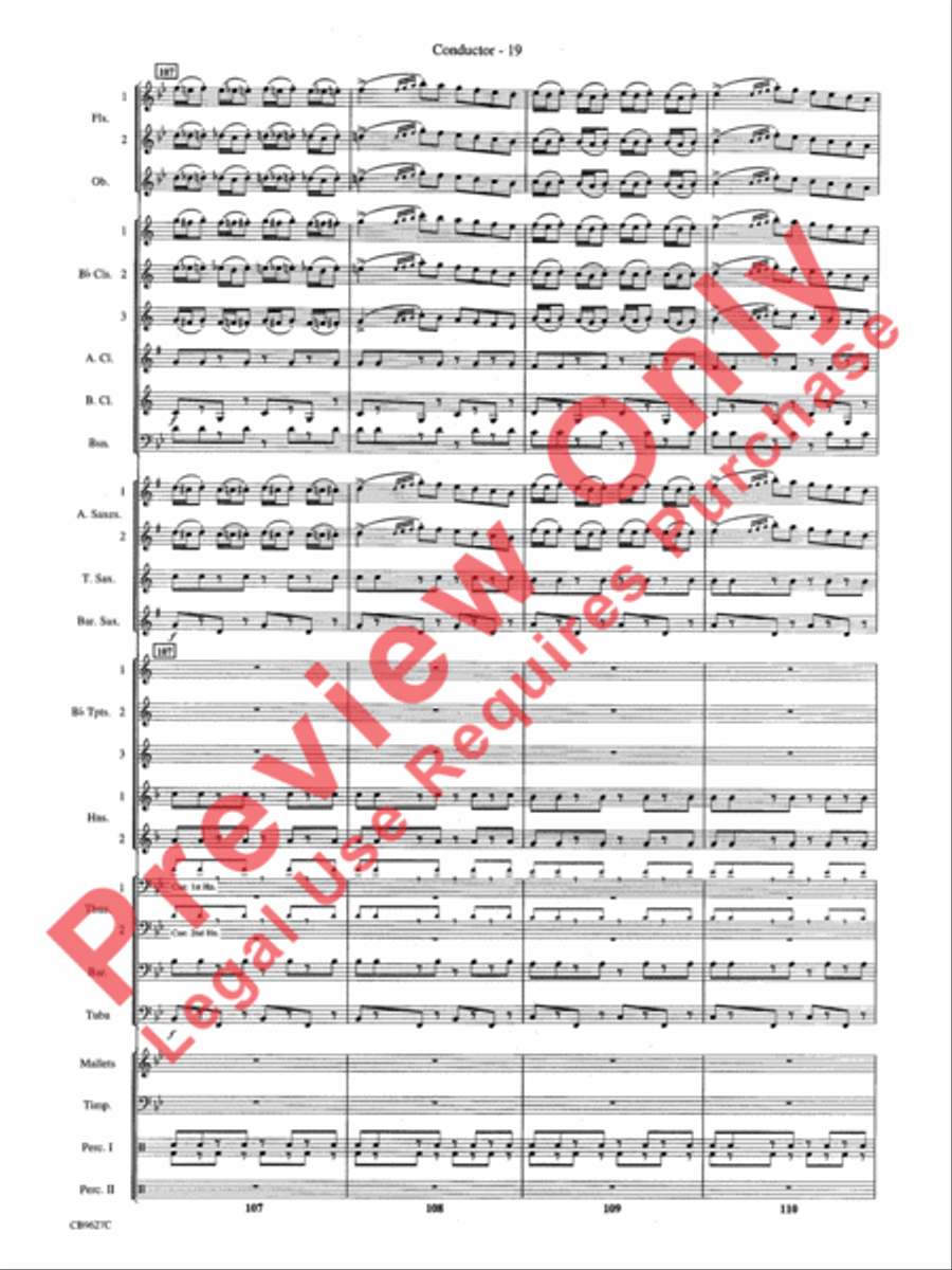 How the Grinch Stole Christmas Concert Band scores gallery preview page 22