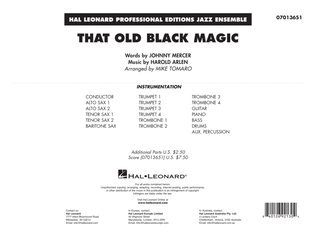 Book cover for That Old Black Magic (arr. Mike Tomaro) - Conductor Score (Full Score)