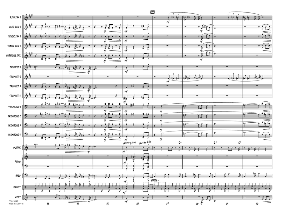 Nice 'n' Easy - Conductor Score (Full Score) Jazz Ensemble scores gallery preview page 6