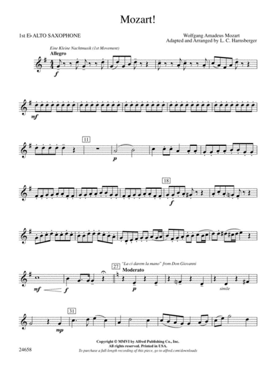 Mozart!: E-flat Alto Saxophone