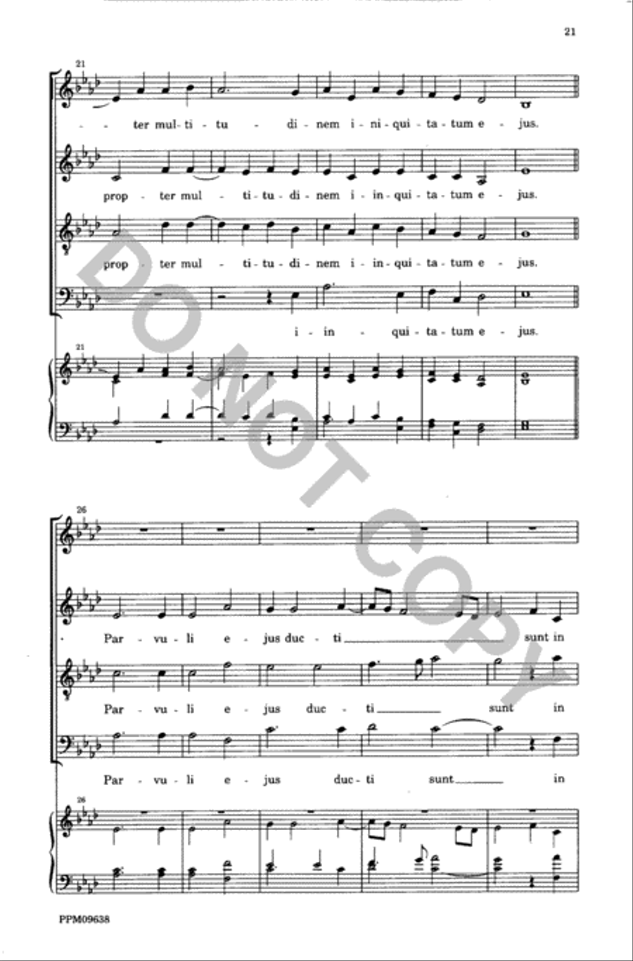 Lamentations of the Prophet Jeremiah 4-Part scores gallery preview page 22