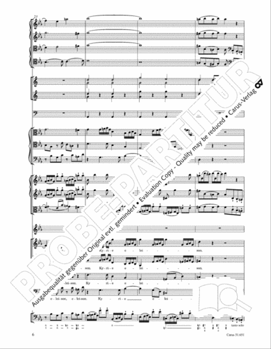 C Minor Mass, K. 427 (Missa in c KV 427) 4-Part scores gallery preview page 22