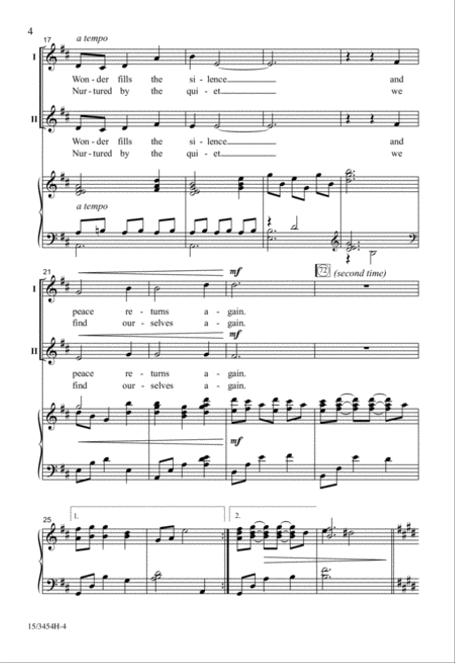 Peace Returns Again Peace Returns Again 2-Part scores gallery preview page 4
