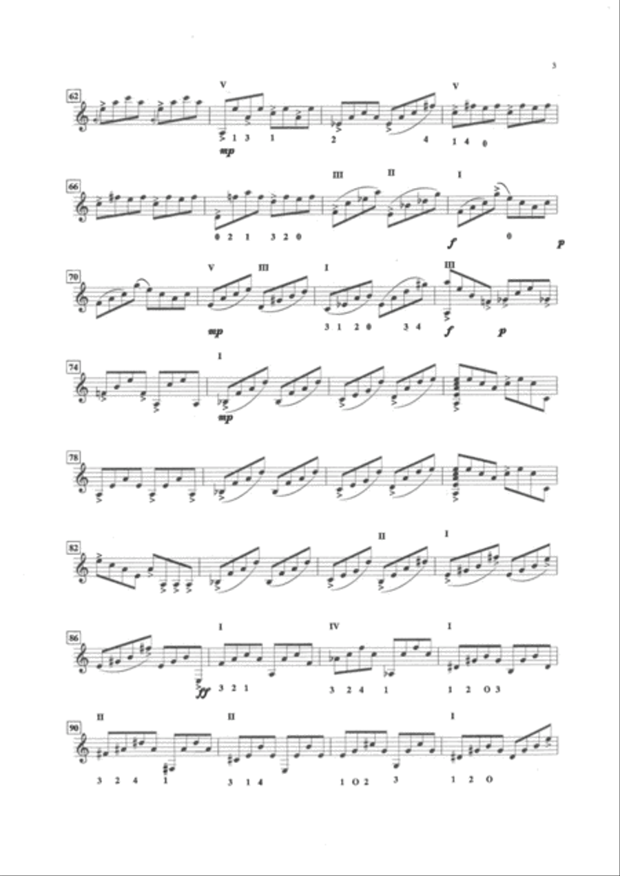 Three Easy Pieces - for solo guitar Classical Guitar scores gallery preview page 4