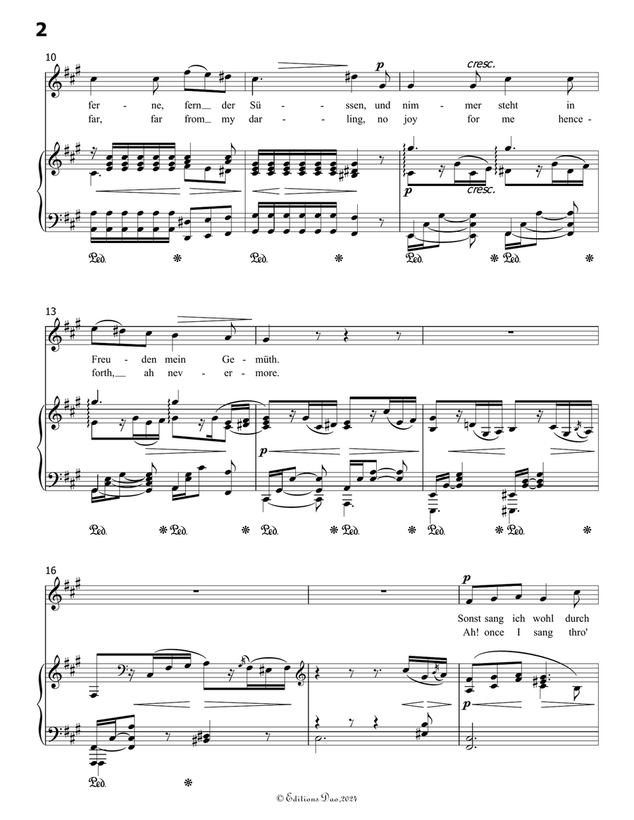 Im Herbst, by Robert Franz, in f sharp minor Voice scores gallery preview page 4