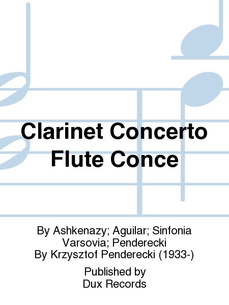 Clarinet Concerto Flute Conce