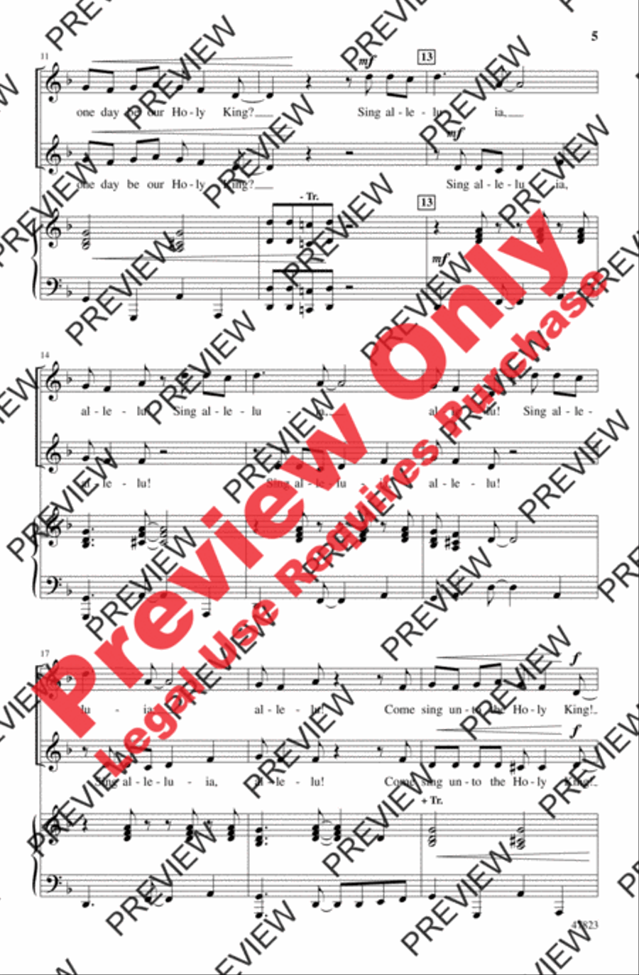 Calypso Cradle Carol Calypso Cradle Carol 2-Part scores gallery preview page 5