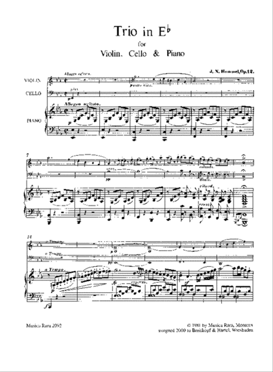 Piano Trio in Eb major Op. 12 Piano Trio scores gallery preview page 2