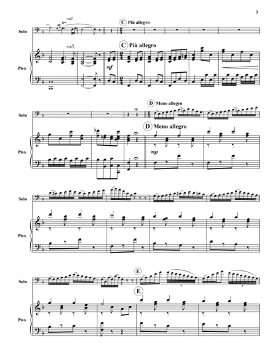 Bravura - Variations Euphonium scores gallery preview page 3