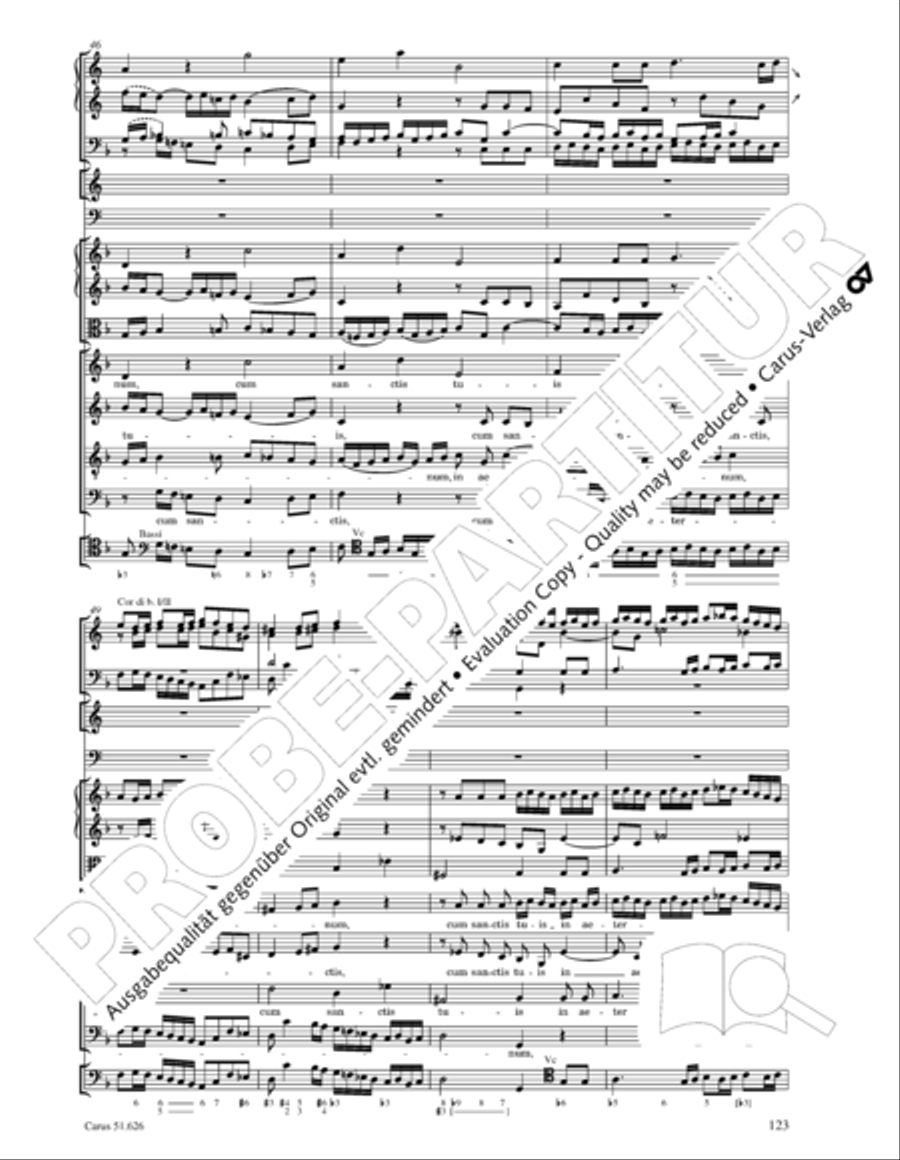 Missa longa in C major (Missa longa in C) 4-Part scores gallery preview page 135