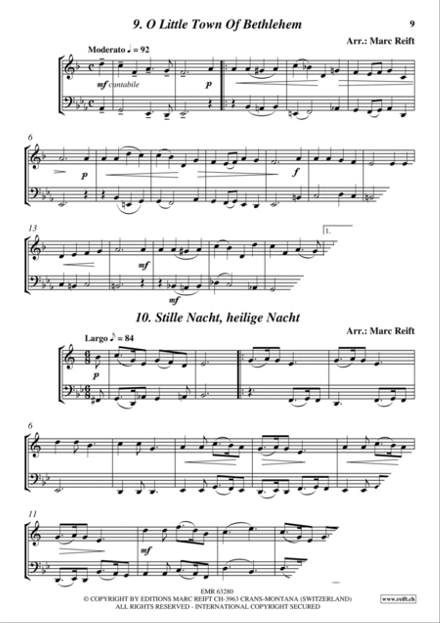 35 Easy Christmas Duets Cornet scores gallery preview page 9