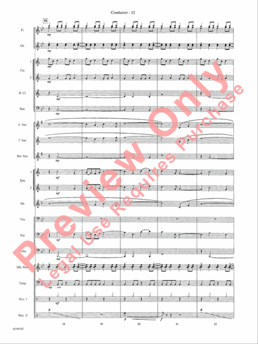 On the Rising Winds Concert Band scores gallery preview page 15