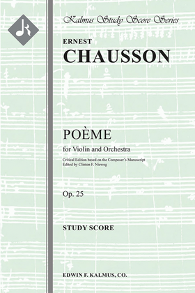 Poeme for Violin and Orchestra, Op. 25