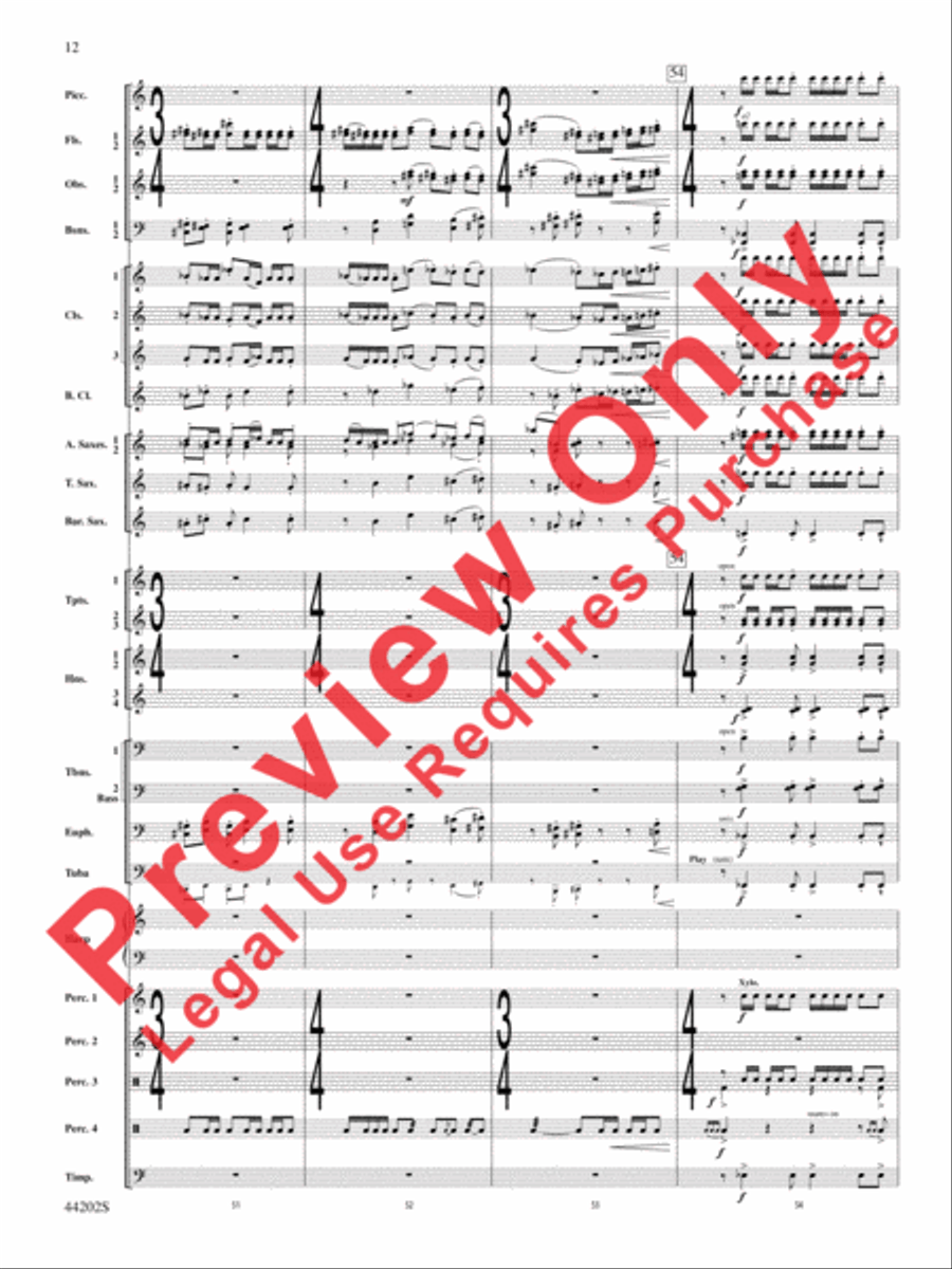 A Celebration Overture Concert Band scores gallery preview page 13