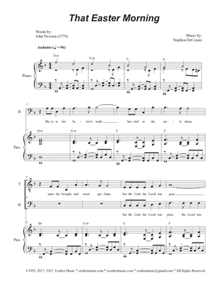 That Easter Morning (Duet for Tenor and Bass solo)