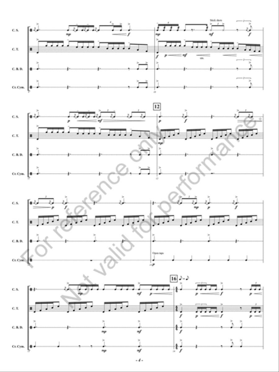 Sync Percussion Ensemble scores gallery preview page 5